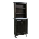 Union Rustic China Cabinet Wood in Black, Size 78.0 H x 30.0 W x 13.0 D in | Wayfair ECD3EAEF73CF4221B3261A320F3F20BA
