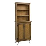 Union Rustic China Cabinet Wood in Brown, Size 78.0 H x 30.0 W x 13.0 D in | Wayfair 7E6F9BCFCC2149CEAFCCBB89461BCDE9