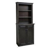Union Rustic China Cabinet Wood in Brown, Size 72.0 H x 30.0 W x 13.0 D in | Wayfair 73B633FB811045F68731F6A4D77DAD13