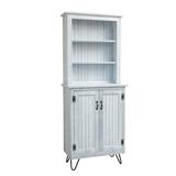 Union Rustic China Cabinet Wood in White, Size 78.0 H x 30.0 W x 13.0 D in | Wayfair 533A89DBAE2445EE8EB405ED66C60C88