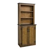 Union Rustic China Cabinet Wood in Black/Brown, Size 72.0 H x 30.0 W x 13.0 D in | Wayfair FDAAB7B505504EE5A7D3C7FA31E4555F