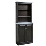 Union Rustic China Cabinet Wood in Black, Size 72.0 H x 30.0 W x 13.0 D in | Wayfair 0849EBCA20384323833B4BE4A2B73F23