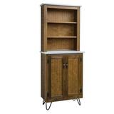 Union Rustic China Cabinet Wood in Brown, Size 78.0 H x 30.0 W x 13.0 D in | Wayfair BFBBC4FDA1844505997E43FF756F6D70