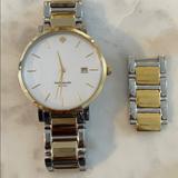 Kate Spade Accessories | Kate Spade Two Tone Classic Watch | Color: Gold/Silver/White | Size: Os