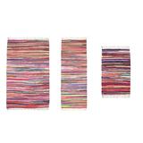 Modern Home Multi Chindi 3 Piece Area Rug Set by Home Weavers Inc in Multi