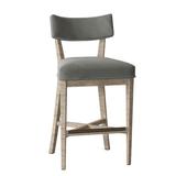 Fairfield Chair Juliet 29.5" Bar Stool Wood/Upholstered in Green/Brown, Size 40.5 H x 21.0 W x 22.0 D in | Wayfair 2009-07_8789 68_FrenchOak