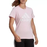 adidas Pink/White Essential Logo T-Shirt