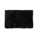 Bella Premium Jersey Shaggy Area Rug by Home Weavers Inc in Black (Size 60" X 96")
