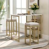 Everly Quinn Dining Set in White, Size 36.2 H in | Wayfair ECF7B515FDE24D529676BE5D9F9254D0