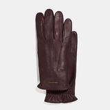 Coach Accessories | Coach Tech Napa Mahogany Gloves | Color: Brown/Red | Size: L