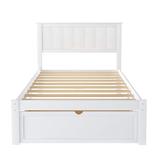 Red Barrel Studio® Natty Full/Double Storage Platform Bed Wood in Brown/Green/White, Size 36.0 H x 42.0 W x 76.0 D in | Wayfair