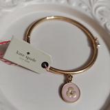 Kate Spade Jewelry | Kate Spade Gold'she's Picture Perfect' Bangle | Color: Gold/Pink | Size: Os
