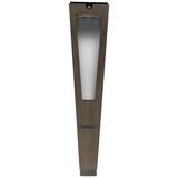 Lanai 20" High Weathered Teak Wood LED Solar Torch Light