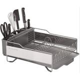 ZWISSLIV Drying Stainless Steel Dish Rack Stainless Steel in Gray, Size 14.96 H x 20.08 W x 6.69 D in | Wayfair LCMCB078JXFBDP