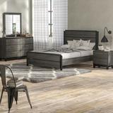Gracie Oaks Mandy Standard 4 Piece Bedroom Set Wood in Brown/Gray, Size Queen | Wayfair 544DA182C5BA4A999D63E11C5A3C0E35