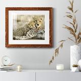 Ebern Designs Kenya Cub - Picture Frame Photograph Paper, Solid Wood in Black/Green/White, Size 17.0 H x 20.0 W in | Wayfair