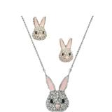 Kate Spade Jewelry | Kate Spade Make Magic Bunny Necklace And Earrings Set | Color: Pink/Silver | Size: Os