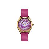 Bertha Georgiana Mother-Of-Pearl Leather-Band Watch Gold/Pink - Women's BTHBS1104