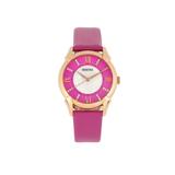 Bertha Ida Mother-of-Pearl Leather-Band Watch Pink - Women's BTHBS1206