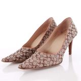 Coach Shoes | Coach Vintage Shawna Signature Pointed Toe Heels | Color: Brown/Tan | Size: 9