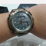 Coach Accessories | Coach C001 Men's Khaki Gray Light Copper Stainless Steel Watch | Color: Gray/Silver | Size: Os