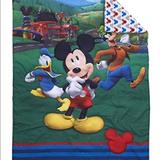 Disney Bedding | Disney Mickey's Big Adventure 4pc Toddler Bed Set | Color: Blue/Green | Size: Toddler Bed Set 4 Piece