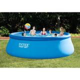 Intex 15ft x 48in Easy Swimming Pool Kit w/1000 GPH GFCI Filter Pump 26167EH Plastic in Blue, Size 48.0 H x 180.0 W in | Wayfair 26167EH-WMT
