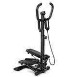 Costway Twist Stair Stepper Machine with Handlebar and Monitor