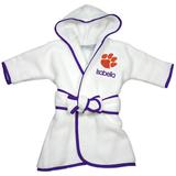Infant Chad & Jake White Clemson Tigers Personalized Robe