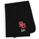 "Infant Black Boston University 30'' x 36'' Personalized Blanket"