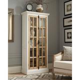 Darby Home Co Forbell Curio Cabinet Wood in Brown/White, Size 75.0 H x 33.0 W x 16.0 D in | Wayfair 520FFDFFD5DC42C89EA69C907A63A19B