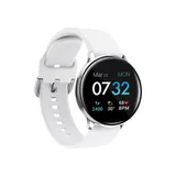 Itouch Sport 3 Touchscreen Smartwatch For Men And Women: Silver Case With White Strap (45Mm)