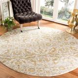 Brown/Yellow Area Rug - Kelly Clarkson Home Damask Ivory/Gold Area Rug Polyester/Polypropylene/Cotton/Jute & Sisal in Brown/Yellow | Wayfair