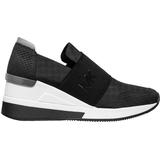 Felix Logo Leather Slip-on Sneakers - Black - MICHAEL Michael Kors Sneakers