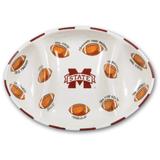 Mississippi State Bulldogs Ceramic Football Platter
