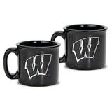 Wisconsin Badgers 2-Piece 12oz. Ceramic Campfire Mug Set