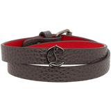 Grey Loubilink Logo Double Bracelet - Gray - Christian Louboutin Belts