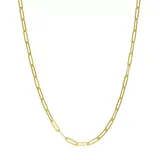 "Taylor Grace 10k Gold Paper Clip Link Necklace, Women's, Size: 18"", Multicolor"