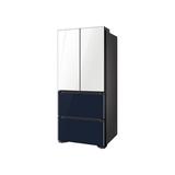 Samsung 17.3 cu. ft. Smart Kimchi & Specialty 4-Door French Door Refrigerator in White/Blue, Size 73.0 H x 31.75 W x 31.25 D in | Wayfair