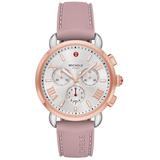 Sporty Sport Sail Two-tone & Silicone Strap Chronograph Watch - Pink - Michele Watches