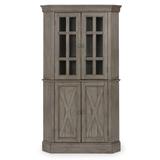 Mountain Lodge Gray Corner Cabinet by Homestyles in Gray