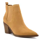 Nine West Wyllis Women's Suede Ankle Boots, Size: 8, Yellow