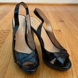 Jessica Simpson Shoes | Jessica Simpson Slingback Peep Toe Heels | Color: Black | Size: 5.5