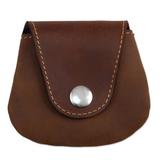 Spare Change,'Unisex Brown Leather Coin Purse'