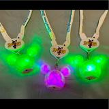 Disney Accessories | Disneyland 2015 Light Up Necklace - Set Of 3 | Color: Green/Pink | Size: Osg
