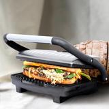 Brentwood Panini Grill Die Cast Aluminum in Gray, Size 5.2 H x 11.5 D in | Wayfair 950104452M