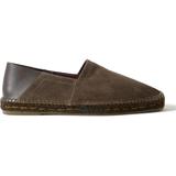 Barnes Collapsible-heel Leather-trimmed Suede Espadrilles - Green - Tom Ford Slip-Ons