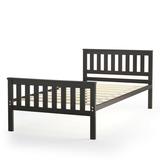 Costway Twin Size Wood Platform Bed with Headboard