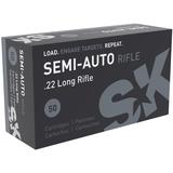 SK Semi-Auto Rifle Ammunition 22 Long Rifle 40 Grain Lead Round Nose
