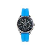 Shield Sonar Chronograph Strap Watch w/Date Light Blue - Men's SLDSH113-3